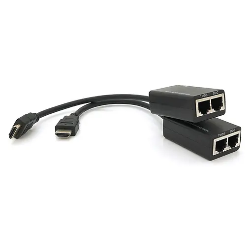 Удлинитель HDMI сигнала пассивный через 2 витых пары CAT-5e/6e Voltronic YTSEP 30m - фото 4