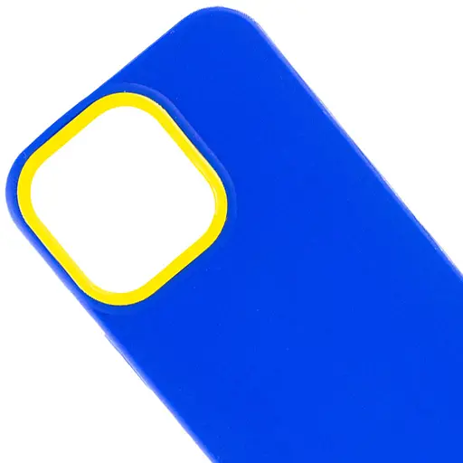 Чохол Epik TPU+PC Bichromatic для Apple iPhone 13 Pro 6.1 Navy Blue/Yellow - фото 2