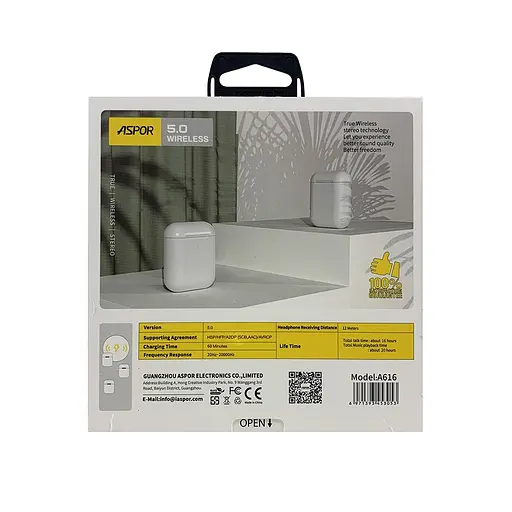 Навушники Aspor A616 (2rd generation) White - фото 3