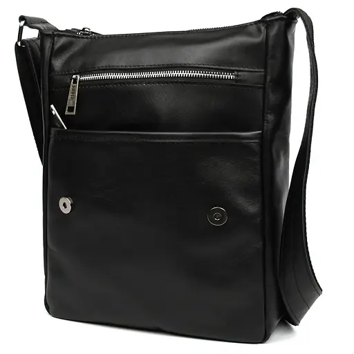 Чоловіча сумка А4 через плече із натуральної шкіри TARWA 33х26х8 см sum0028177 - фото 4