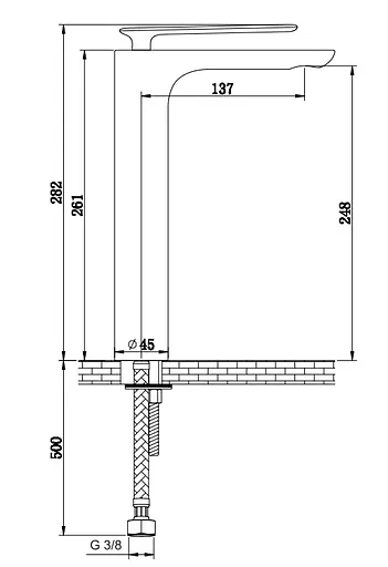 Змішувач для умивальника Kohlman Experience Gold високий QB170E-GD Золотий - фото 2