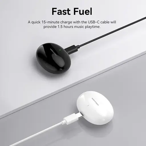 Навушники TWS Vention Elf Earbuds E01 Purple - фото 3
