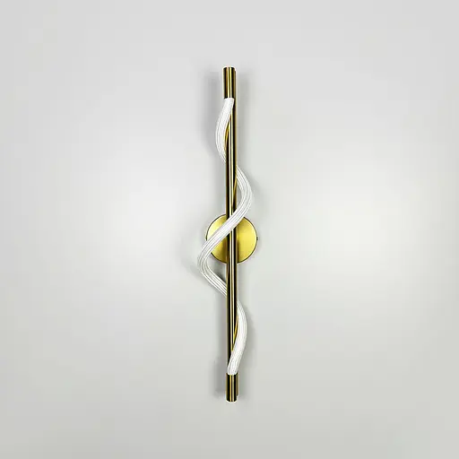 Латунне бра із обплетеним неоном 60 см Арт. W 202/600 AB Line F - фото 7