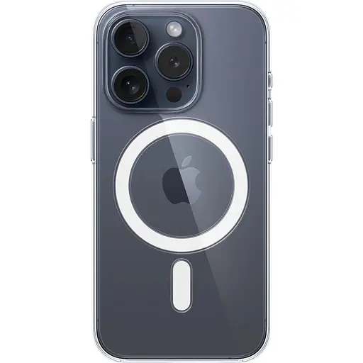 Оригинальный прозрачный чехол Apple Clear Case with MagSafe для iPhone 15 Pro (6.1") Clear MT223ZM/A магнитный - фото 2