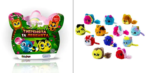 Мягкая коллекционная игрушка-сюрприз Doki Doki – ТИГРЯТА И ЛЬВЯТА (в ассортименте, в дисплее) - фото 3