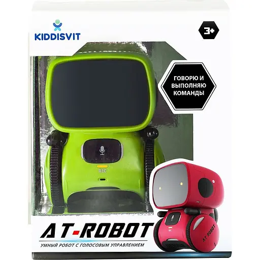 Радіокерований робот AT-Robot з голосовим керуванням Green (AT001-02-UKR) [113034] - фото 3