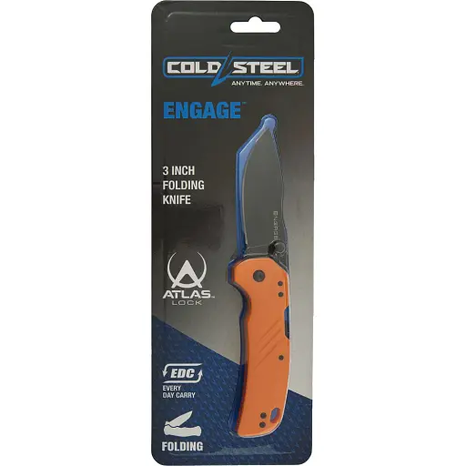 Нож Cold Steel Engage 3" Drop Point Orange - фото 4