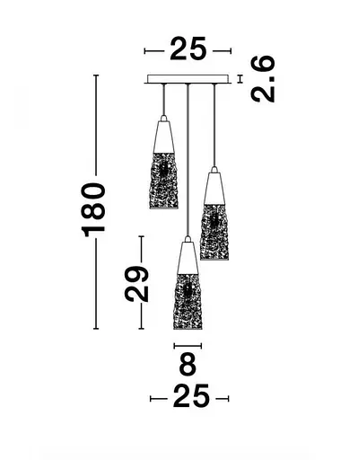 Світильник підвісний KOVAC Nova Luce 9160193 - фото 5