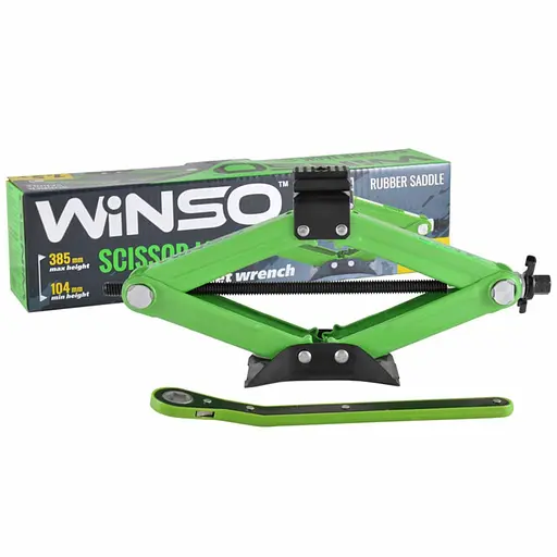 Домкрат ромбовий Winso гумова подушка висота підйому 104-385 мм 1.5 т