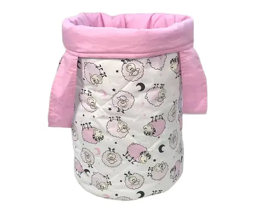 Корзина для игрушек Moontime "Овечки розовые" - фото 1