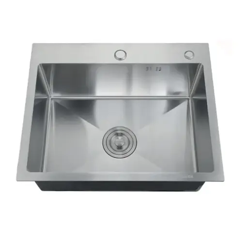Кухонная мойка Zerix ZH5050-215.SUS304 MX1581, Нержавеющая сталь - фото 1