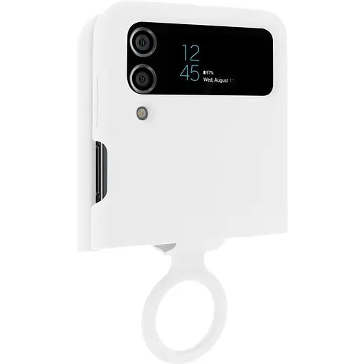 Чехол Foldables Silicone Cover Lakshmi AAA для Samsung Galaxy Z Flip4 Белый / White