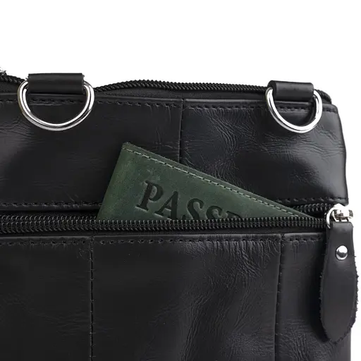 Сумка кожаная мужская Vintage 15,5х8,5х2 см sum0012369 - фото 7