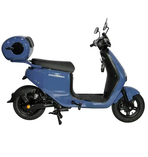 Электроскутер Двухместный CROSSER CR9 (1000W,72V,24Ah графеновый абк) Синий - фото 2