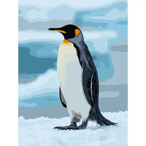 Картина по номерам Strateg Пингвин на льду 30х40 см (SS-1264) - фото 1