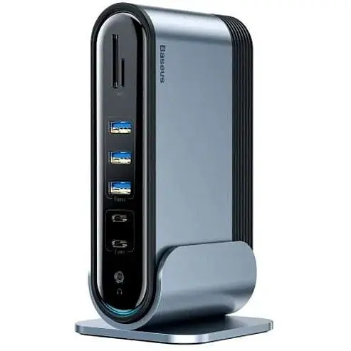 Хаб-концентратор Baseus Working Station для Macbook 16в1 RJ45 Usb, VGA - фото 1