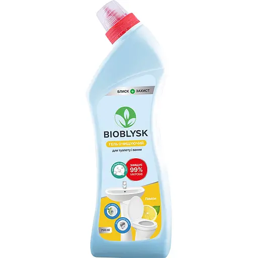 Гель очищающий для туалета BioBlysk SparkX Lemon парфюмированный 1 л