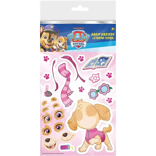 Набір наліпок Paw Patrol Створи героя Скай (124708)