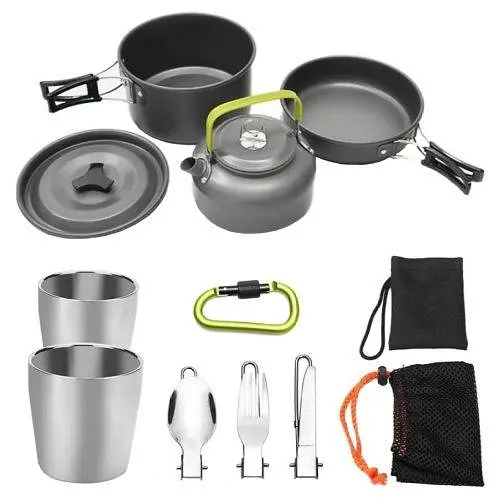 Набір туристичного посуду Ranger Prius Lux 9 предметів + чохол