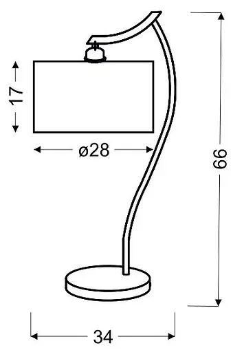 Настільна лампа Candellux 41-04239 DRAGA - фото 3
