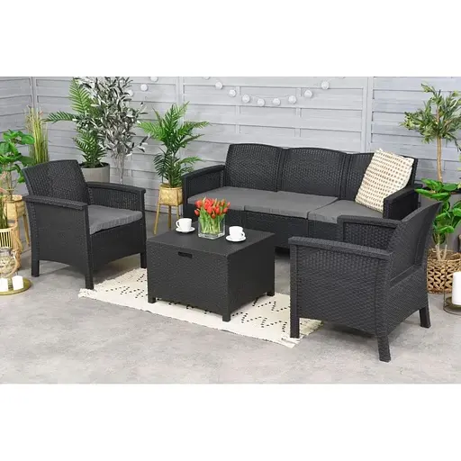 Набор садовой мебели Bica Venezia 3 графит - фото 3