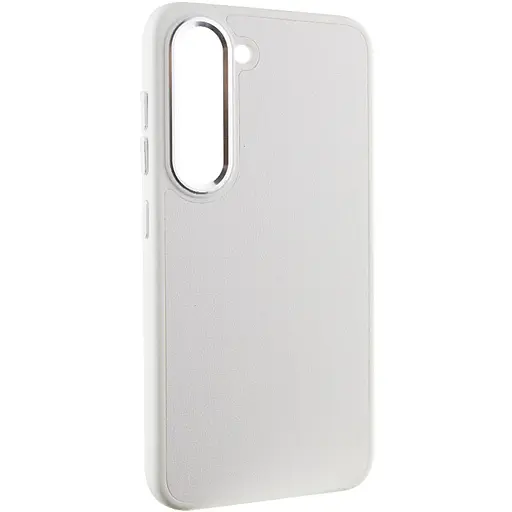 Шкіряний чохол Epik Bonbon Leather Metal Style для Samsung Galaxy S22+ Білий / White - фото 2