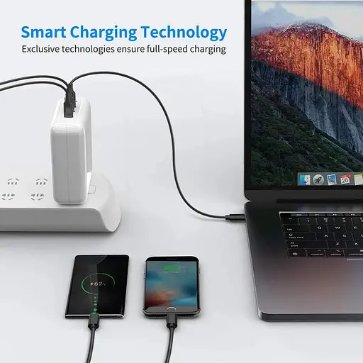 Зарядний пристрій Rocketek USB C 78 Вт PD 3.0 - фото 2