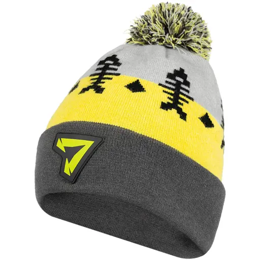 Шапка Select Skeleton 58 Gray/yellow - фото 1