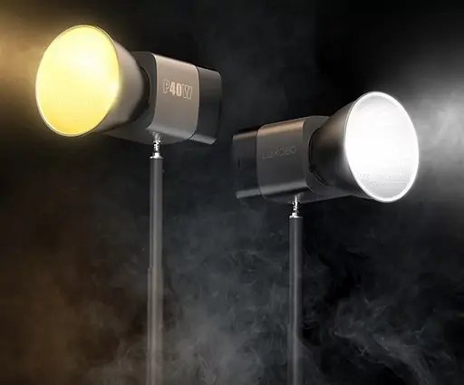 Монохроматический осветитель Luxceo P40W COB LED для фотостудии - фото 7