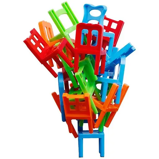 Настольная интерактивная игра Ummi 301 Balance Chairs 18 pcs Colorful - фото 1