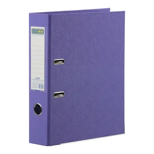 Регистратор двусторонний Elite, А4, 70/75 мм, PP, фиолетовый, сборный