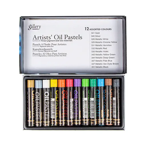 Пастель олійна Mungyo MOP-12MN Металік 12 кольорів - фото 5