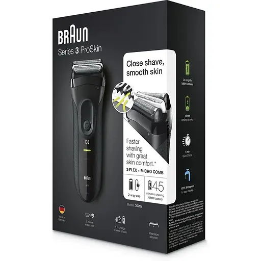 Електробритва чоловіча Braun Series 3 3020 Black - фото 3