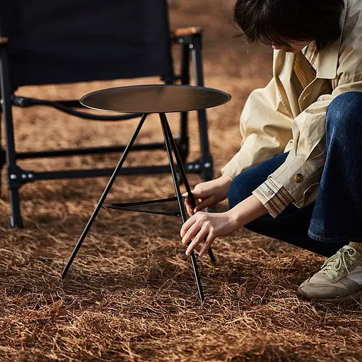 Розкладний круглий стіл Naturehike CNH22JU035 алюміній (Чорний) розмір L - фото 6