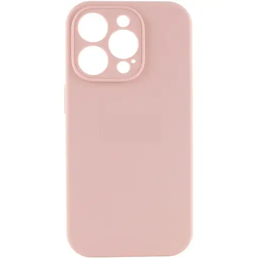 Чохол Silicone Case із захистом камери Full Apple iPhone 15 Pro Chalk Pink