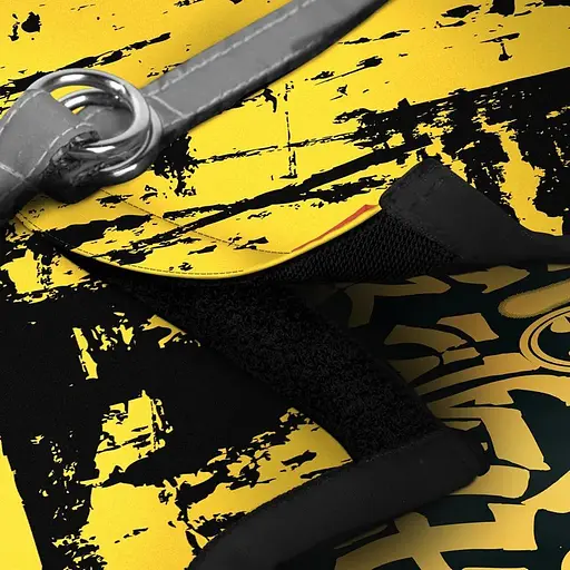 Шлейка для собак Waudog Clothes мягкая с QR паспортом, рисунок "Бэтмен эскиз", XS2 - фото 3