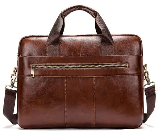 Чоловіча шкіряна сумка Vintage 28х40х7 см sum0012888 - фото 1