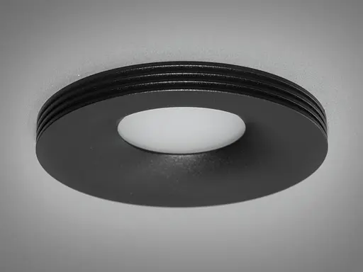 Якісний круглий точковий світильник серія "Аluminium", чорного кольору - фото 3