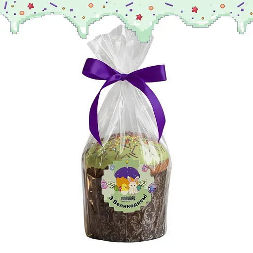 Пасха MAUDAU Пасхальная классическая с изюмом 360 г зеленый - фото 1