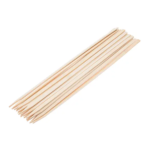 Шпажки бамбукові палички для шашлику канапе 40 см (довжина 400 мм) 25шт/уп., Kitchen Master Бежевий 86310 - фото 3