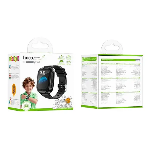 Детские смарт-часы Hoco 4G children phone watch Y106 ipx7 1.83" LCD, 4G Call, WiFi positionning - фото 2