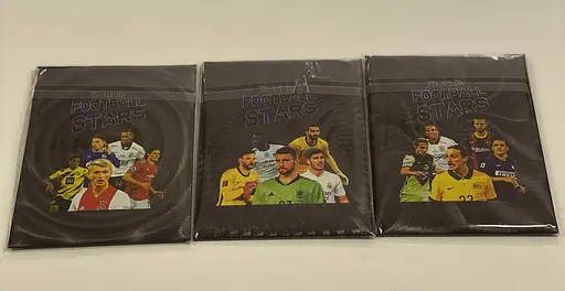 Детские футбольные карты черные 45 шт, 3 упаковки коллекционные Football Stars - фото 2