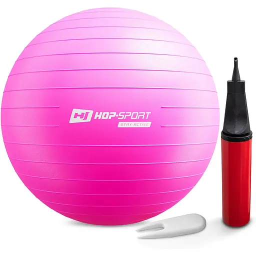 Фитбол Hop-Sport 55см маджента + насос - фото 3