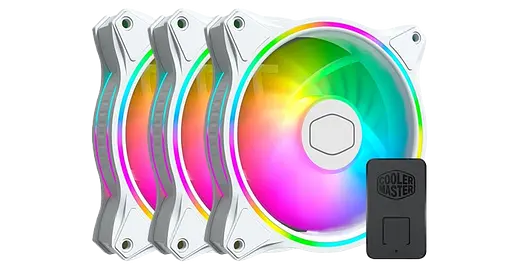Вентилятор CoolerMaster MasterFan MF120 Halo 3in1 ARGB White Edition (MFL-B2DW-183PA-R1)
