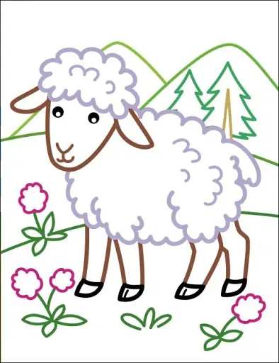 Кольорові зафарбовки: Корівка - фото 3