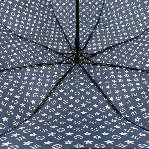 Женский складной зонтик полуавтомат Toprain 96 см синий - фото 7