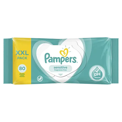 Влажные детские салфетки Pampers Sensitive, 80 шт.