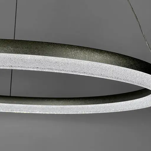 LED люстра підвісна в кільцевому корпусі Ø 65 см | Line F | Арт. MJ342-600 Ice Flower Silver - фото 2