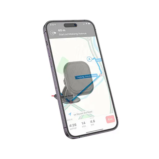 Автотримач для телефона HOCO H30 Brilliant magnetic car holder(center console) Black - фото 6