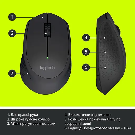 Беспроводная мышь Logitech M280 Wireless Black (910-004287) - фото 6